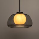 Rábalux 72275 Elowen 25x150cm, 1xG9, dupla üveg búrás függesztett lámpa