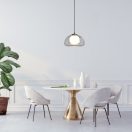 Rábalux 72275 Elowen 25x150cm, 1xG9, dupla üveg búrás függesztett lámpa