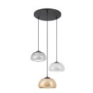 Rábalux 72276 Elowen 40x150cm, 3xG9, dupla üveg búrás függesztett lámpa