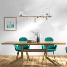 Rábalux 72298 Aslov 80x120cm, 10xG9 függesztett lámpa