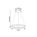 Rábalux 72301 Isaure 60x60-130cm, 2200lm, 3000/4000/6500K függesztett lámpa
