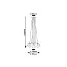 Rábalux 72304 Rosehip 45x150cm, 7xG9 függesztett lámpa