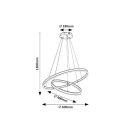 Rábalux 72305 Isaure 60x120cm, 5600lm, 3000-6500K, dimm, távirányítós függesztett lámpa