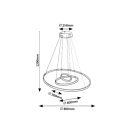 Rábalux 72306 Isaure 80x120cm, 8000lm, 3000-6500K, dimm, távirányítós függesztett lámpa