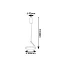 Rábalux 72328 Ovidia 20x120cm, 1300lm, 3000K, állítható fejű függesztett lámpa