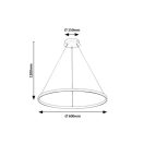 Rábalux 72344 Beliza 60x120cm, 4100lm, 3000K függesztett lámpa