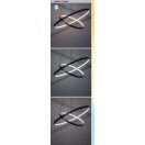 Rábalux 72345 Beliza 60x120cm, 6100lm, 3000-6500K, dimm, távirányítós függesztett lámpa