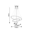 Rábalux 72346 Beliza 60x120cm, 7200lm, 3000-6500K, dimm, távirányítós függesztett lámpa