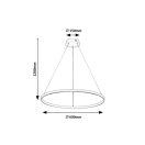 Rábalux 72347 Beliza 60x120cm, 4100lm, 3000K függesztett lámpa