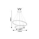 Rábalux 72348 Beliza 60x120cm, 6100lm, 3000-6500K, dimm, távirányítós függesztett lámpa