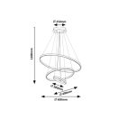 Rábalux 72349 Beliza 60x120cm, 7200lm, 3000-6500K, dimm, távirányítós függesztett lámpa
