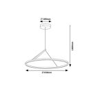 Rábalux 72352 Renara 65x120cm, 1850lm, 3000K függesztett lámpa