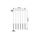 Rábalux 72362 Ramira 77x120cm, 6xG9 függesztett lámpa
