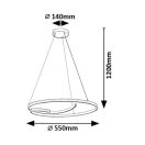 Rábalux 72367 Niloo 55x120cm, 2080lm, 4000K függesztett lámpa