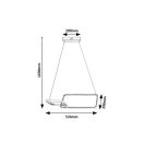 Rábalux 72368 Malwen 53,5x120cm, 2200lm, 4000K függesztett lámpa