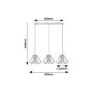 Rábalux 72371 Emerencia 95x120cm, 3xE27 függesztett lámpa