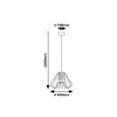 Rábalux 72372 Emerencia 40x120cm, 1xE27 függesztett lámpa