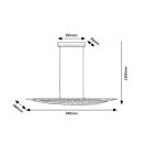 Rábalux 72413 Zofrael 94x120cm, 2450lm, 3000K függesztett lámpa