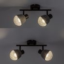 Rábalux 73006 Farelia 28x21cm, újrahasznosított filc búrás, 2xE14 spot lámpa