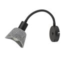 Rábalux 73009 Farelia 11x25cm, újrahasznosított filc búrás, 1xE14, kapcsolós, dugvillás vezetékes fali lámpa