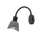 Rábalux 73009 Farelia 11x25cm, újrahasznosított filc búrás, 1xE14, kapcsolós, dugvillás vezetékes fali lámpa