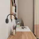 Rábalux 73009 Farelia 11x25cm, újrahasznosított filc búrás, 1xE14, kapcsolós, dugvillás vezetékes fali lámpa