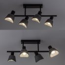 Rábalux 73010 Farelia 57x24cm, újrahasznosított filc búrás, 4xE14 mennyezeti lámpa