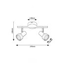Rábalux 73012 Konrad spot lámpa