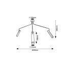 Rábalux 73039 Senobia mennyezeti lámpa