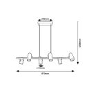 Rábalux 73045 Maximilian függeszték