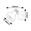 Rábalux 73055 Saskia 12x13cm, kapcsolós, 1xE14 spot lámpa