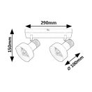 Rábalux 73056 Saskia 29x15cm, 2xE14 spot lámpa