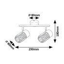 Rábalux 73060 Venaro 29x18cm, 2xE14 spot lámpa