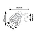 Rábalux 73067 Emerencia 15,5x19cm, kapcsolós 1xE14 spot lámpa