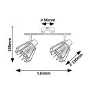 Rábalux 73068 Emerencia 51x19cm, 2xE14 spot lámpa