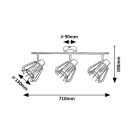 Rábalux 73069 Emerencia 71x19cm, 3xE14 spot lámpa