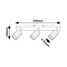 Rábalux 73073 Gerhard 43x13cm, 3xGU10  spot lámpa