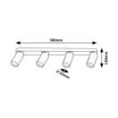 Rábalux 73078 Mirina 58x13cm, 4xGU10  spot lámpa