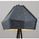 Rábalux 74000 Lomiro 157x44cm, újrahasznosított filc búrás, 1xE27, vezetékre szerelt kapcsolós álló lámpa