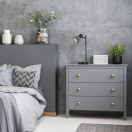 Rábalux 74018 Farelia 35x18cm, újrahasznosított filc búrás, 1xE14, vezetékes kapcsolós asztali lámpa