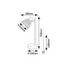 Rábalux 74018 Farelia 35x18cm, újrahasznosított filc búrás, 1xE14, vezetékes kapcsolós asztali lámpa