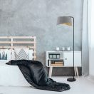 Rábalux 74019 Farelia 175x40cm, újrahasznosított filc búrás, 1xE27, taposó kapcsolós álló lámpa