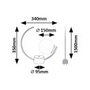 Rábalux 74035 Mesiro 35x34cm, 1xE14, kapcsolós asztali lámpa