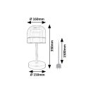 Rábalux 74037 Xelira 35x16cm, érintőkapcsolós, fényerőszabályzós, 680lm, 3000/4000/6000K asztali lámpa