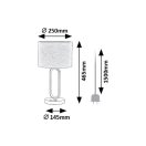 Rábalux 74044 Domiro 46,5x25cm, 300lm, 3000K+ 1xE27, kapcsolós asztali lámpa 