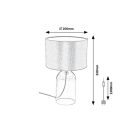 Rábalux 74047 Luxin 33x20cm, 1xE14 asztali lámpa