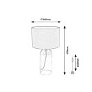 Rábalux 74048 Luxin 45x26cm, 1xE14 asztali lámpa