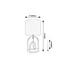 Rábalux 74075 Gisaya 35x18cm, 1xE14 asztali lámpa