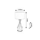 Rábalux 74081 Nivra 50x30cm, 1xE27 asztali lámpa