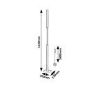 Rábalux 74195 Sindri 132x15x12cm, fényerőszabályzós, 1800lm, 3000/4000K álló lámpa